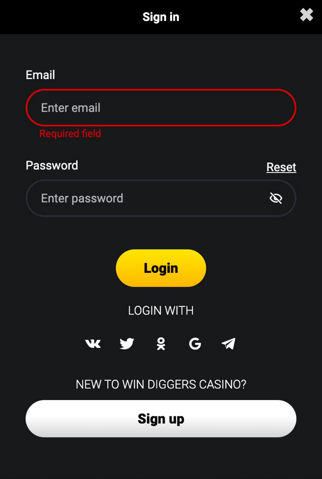 Win Diggers Gambling Establishment